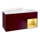 V&B Waschtischunterschrank Finion 120x60 cm, Reg re Gold matt, Peony Matt-1