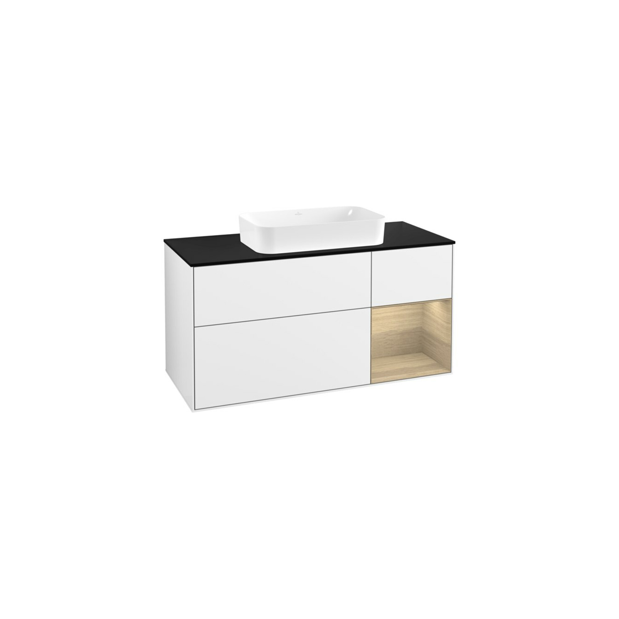 V&B Waschtischunterschrank Finion 120x60 cm, Reg re Oa ven, glo wh. Lac ; Villeroy & Boch