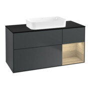 V&B Waschtischunterschrank Finion 120x60 cm, Reg re Oa ven, md bl. m Lac