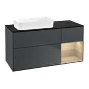 V&B Waschtischunterschrank Finion 120x60 cm, Reg re Oa ven, md bl. m Lac