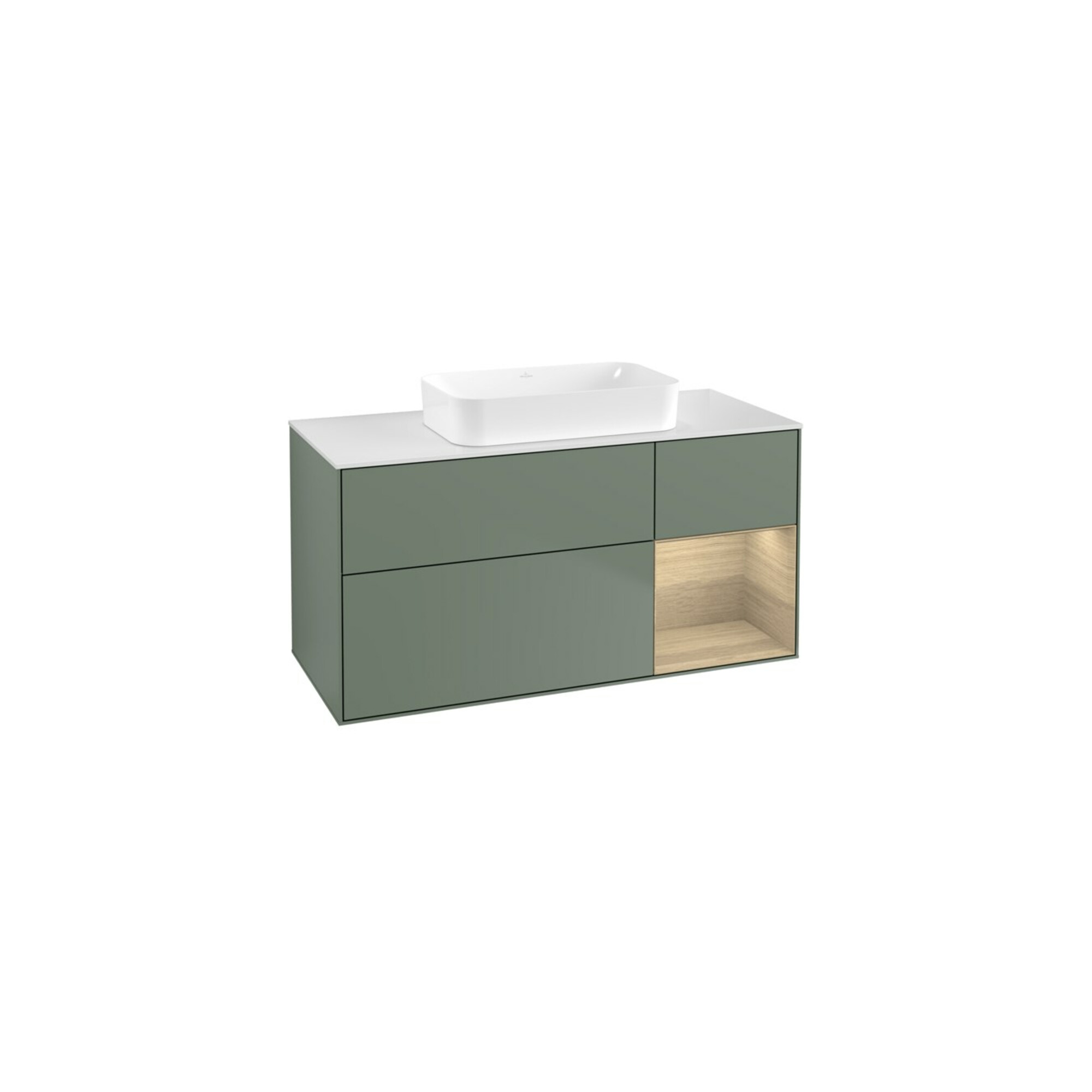 V&B Waschtischunterschrank Finion 120x60 cm, Reg re Oa ven, Oli. m Lacquer ; Villeroy & Boch