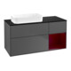 V&B Waschtischunterschrank Finion 120x60 cm, Reg re Peony, Anthracite matt-1