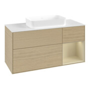 V&B Waschtischunterschrank Finion 120x60 cm, Reg re si Gr m Lac, Oa Veneer-4
