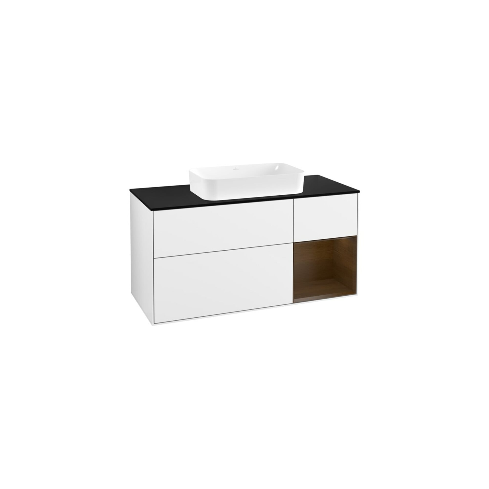 V&B Waschtischunterschrank Finion 120x60 cm, Reg re wal ven, glo wh. Lac ; Villeroy & Boch