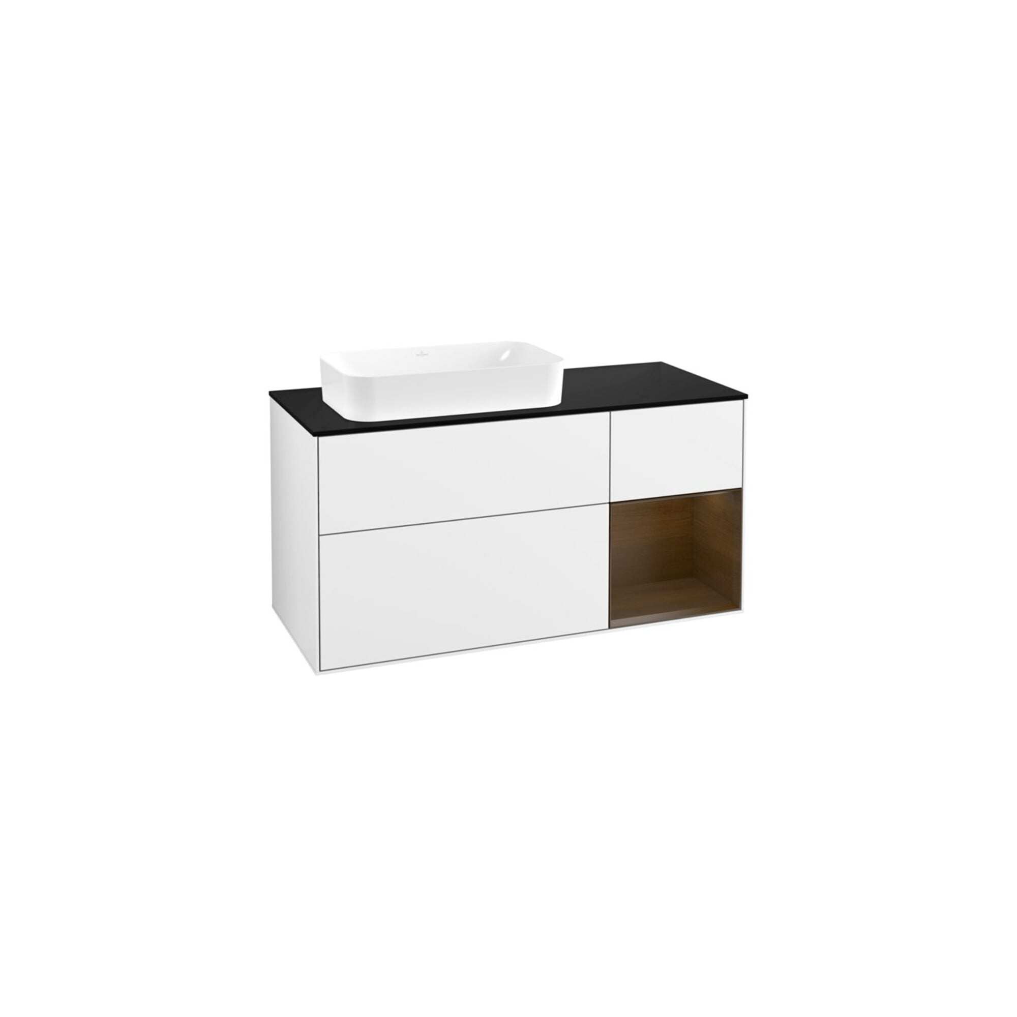 V&B Waschtischunterschrank Finion 120x60 cm, Reg re wal ven, glo wh. Lac ; Villeroy & Boch