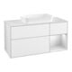 V&B Waschtischunterschrank Finion 120x60 cm, Reg re wh. m Lac, glo wh. Lac-1