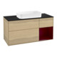 V&B Waschtischunterschrank Finion 120x60 cm, Reg rechts Peony, Oak Veneer-1