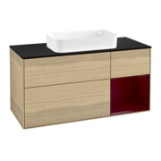 V&B Waschtischunterschrank Finion 120x60 cm, Reg rechts Peony, Oak Veneer