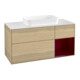 V&B Waschtischunterschrank Finion 120x60 cm, Reg rechts Peony, Oak Veneer-1
