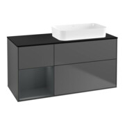 V&B Waschtischunterschrank Finion 120x60 cm, Rg l md bl. m Lac, Anthrac. m
