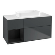 V&B Waschtischunterschrank Finion 120x60 cm, Rg li bla m Lac, md bl. m Lac