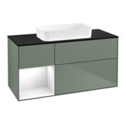 V&B Waschtischunterschrank Finion 120x60 cm, Rg li glo wh. Lac, Oli. m Lac-1