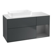 V&B Waschtischunterschrank Finion 120x60 cm, Rg r Anthrac. m, md bl. m Lac
