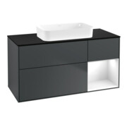 V&B Waschtischunterschrank Finion 120x60 cm, Rg r g wh. Lac, md bl. m Lac
