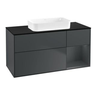 V&B Waschtischunterschrank Finion 120x60 cm, Rg r md b m Lac, md bl. m Lac