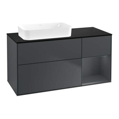 V&B Waschtischunterschrank Finion 120x60 cm, Rg r md b m Lac, md bl. m Lac