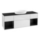 V&B Waschtischunterschrank Finion 160cm, Pl b m, Reg bla m Lac, wh. m Lac-1