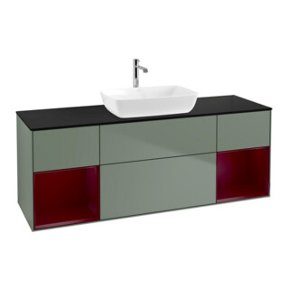 V&B Waschtischunterschrank Finion 160cm, Pl b m, Reg Peo m Lac, Oli. m Lac