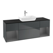 V&B Waschtischunterschrank Finion 160cm, Pl b m, Rg A m Lac, md bl. m Lac