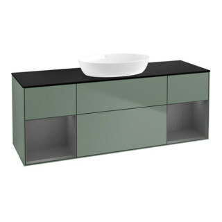 V&B Waschtischunterschrank Finion 160cm, Pl b m, Rg A m Lac, Oli. m Lac