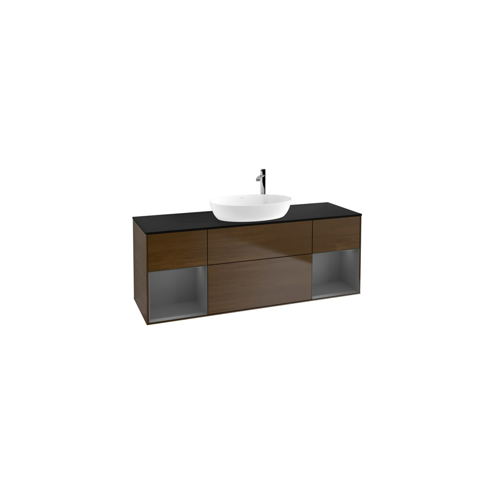 V&B Waschtischunterschrank Finion 160cm, Pl b m, Rg A m Lac, wal ven ; Villeroy & Boch