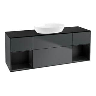 V&B Waschtischunterschrank Finion 160cm, Pl b m, Rg b m Lac, md bl. m Lac