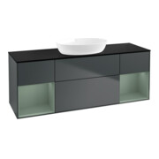 V&B Waschtischunterschrank Finion 160cm, Pl b m, Rg Ol m Lac, md bl. m Lac