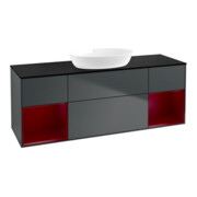 V&B Waschtischunterschrank Finion 160cm, Pl b m, Rg Peo m La, md bl. m Lac