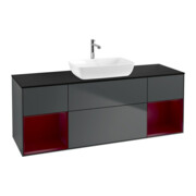 V&B Waschtischunterschrank Finion 160cm, Pl b m, Rg Peo m La, md bl. m Lac