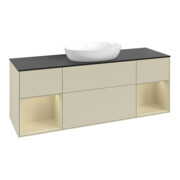 V&B Waschtischunterschrank Finion 160cm, Pl b m, Rg si G m La, si Gr m Lac
