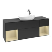 V&B Waschtischunterschrank Finion 160cm, Pl b m, Rg si Gr m Lac, bla m Lac