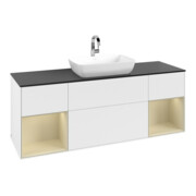 V&B Waschtischunterschrank Finion 160cm, Pl b m, Rg si Gr m Lac, wh. m Lac