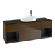 V&B Waschtischunterschrank Finion 160cm, Pl bla m, Reg bla m Lac, wal ven-1