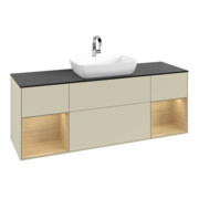 V&B Waschtischunterschrank Finion 160cm, Pl bla m, Reg Oa ven, si Gr m Lac