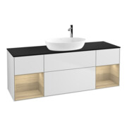 V&B Waschtischunterschrank Finion 160cm, Pl bla m, Reg Oa ven, wh. m Lac
