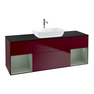 V&B Waschtischunterschrank Finion 160cm, Pl bla m, Reg Oli. m Lac, Peo m