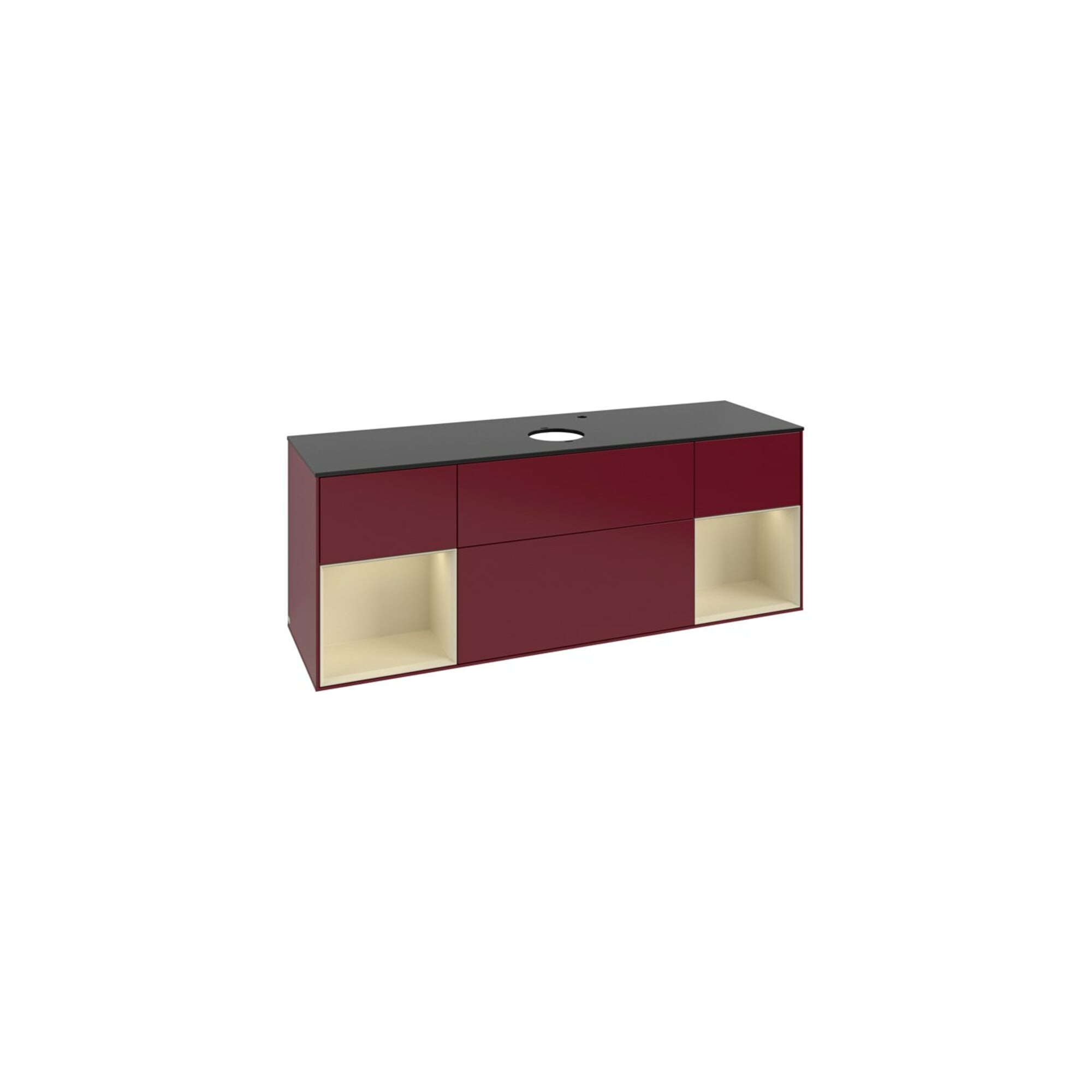 V&B Waschtischunterschrank Finion 160cm, Pl bla m, Reg si Gr m Lac, Peo m ; Villeroy & Boch
