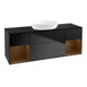 V&B Waschtischunterschrank Finion 160cm, Pl bla m, Reg wal ven, bla m Lac-1