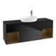 V&B Waschtischunterschrank Finion 160cm, Pl bla m, Reg wal ven, bla m Lac-1