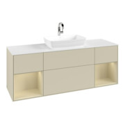 V&B Waschtischunterschrank Finion 160cm, Pl w m, Rg si G m La, si Gr m Lac