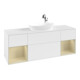 V&B Waschtischunterschrank Finion 160cm, Pl w m, Rg si Gr m Lac, wh. m Lac-1