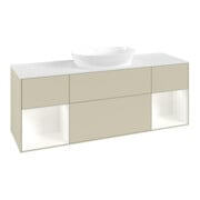 V&B Waschtischunterschrank Finion 160cm, Pl w m, Rg wh. m Lac, si Gr m Lac-3