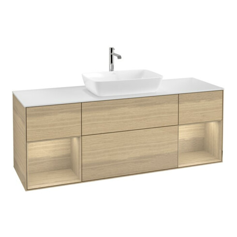 V&B Waschtischunterschrank Finion 160cm, Pl wh. m, Reg Oa ven, Oa ven