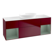 V&B Waschtischunterschrank Finion 160cm, Pl wh. m, Reg Oli. m Lac, Peo m