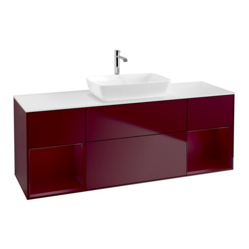 V&B Waschtischunterschrank Finion 160cm, Pl wh. m, Reg Peo m Lac, Peo m