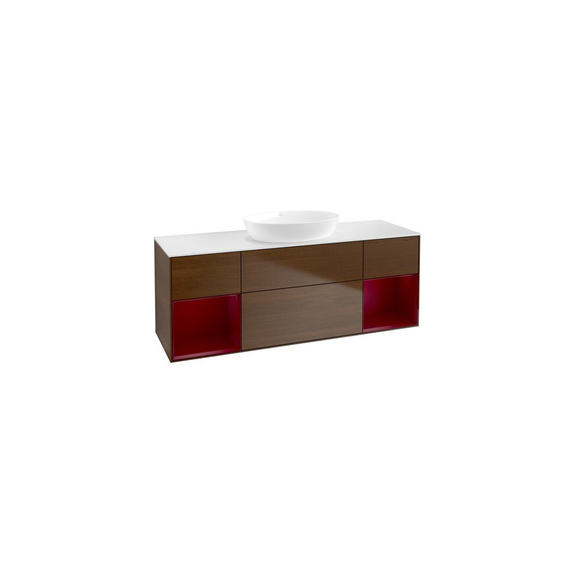 V&B Waschtischunterschrank Finion 160cm, Pl wh. m, Reg Peo m Lac, wal ven ; Villeroy & Boch