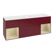 V&B Waschtischunterschrank Finion 160cm, Pl wh. m, Reg si Gr m Lac, Peo m
