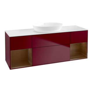 V&B Waschtischunterschrank Finion 160cm, Pl wh. m, Reg wal ven, Peo m
