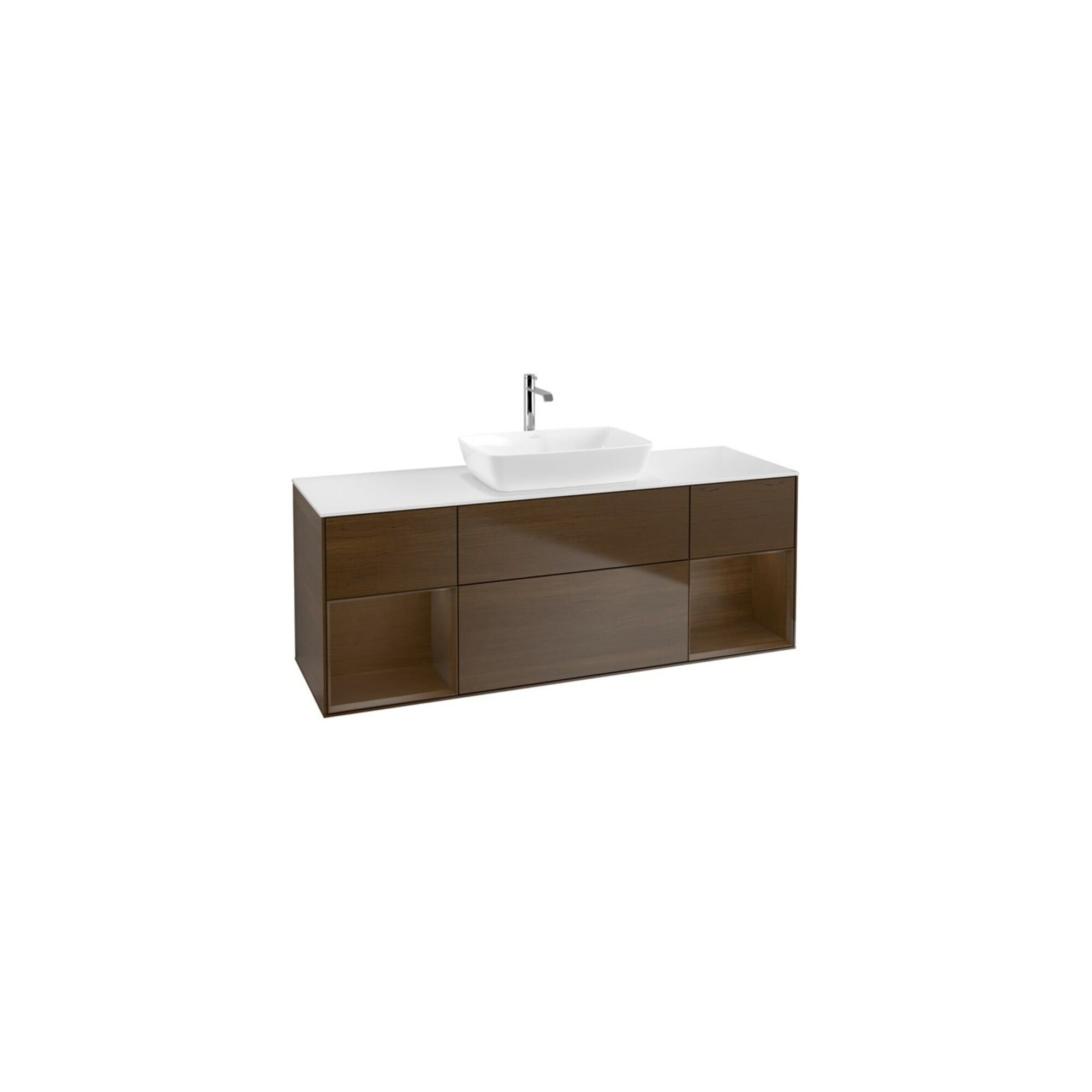 V&B Waschtischunterschrank Finion 160cm, Pl wh. m, Reg wal ven, wal ven ; Villeroy & Boch