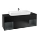 V&B Waschtischunterschrank Finion 160cm, Reg md m Lac, Black matt lacquer-1